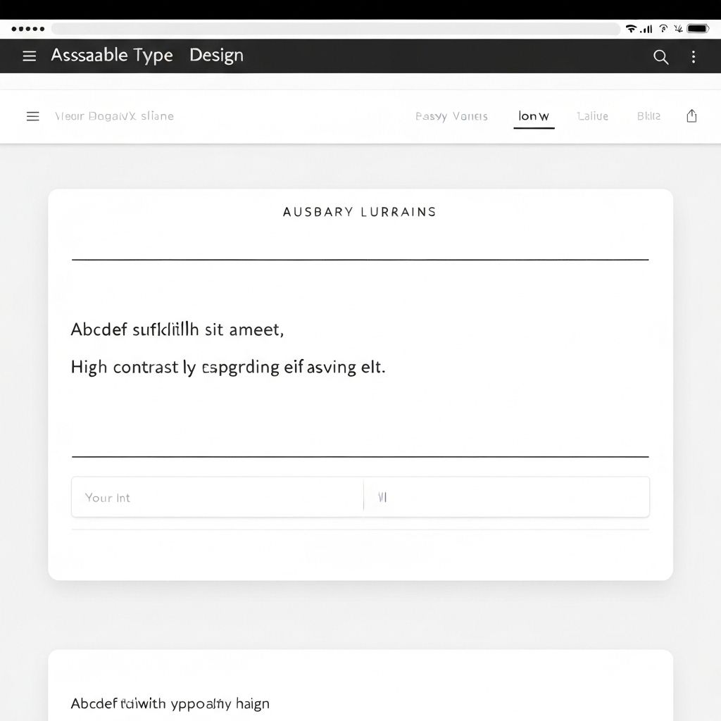 Creating Accessible Typography for Everyone
