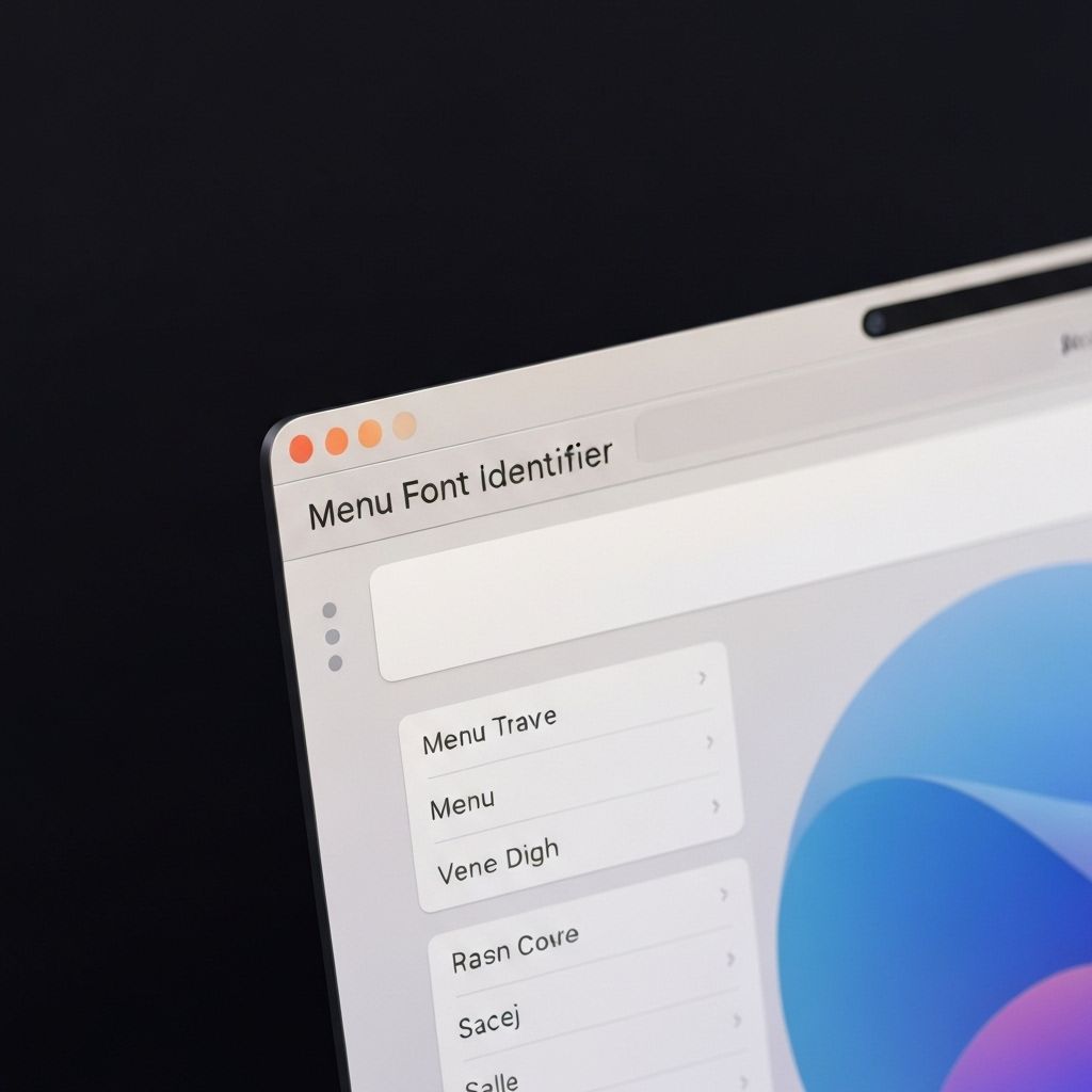 Fonti macOS Font Identifier App Interface